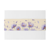 Lavendel Bloom Waterverf Wildflower Wedding Uitnodigingen Wikkel (Achterkant Voorbeeld)