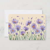 Lavendel Bloom Wildflowers Wedding Save The Date (Achterkant)