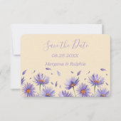 Lavendel Bloom Wildflowers Wedding Save The Date (Voorkant)