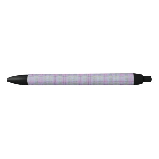 Lavendel Blootvoets Schotsgeruit Zwarte Inkt Pen (Voorkant)