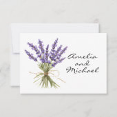 Lavendel Blossom Garden Song Aanvraag RSVP Kaartje (Voorkant)