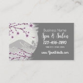 Lavendel Blossom Spa en Salon Visitekaartje (Achterkant)