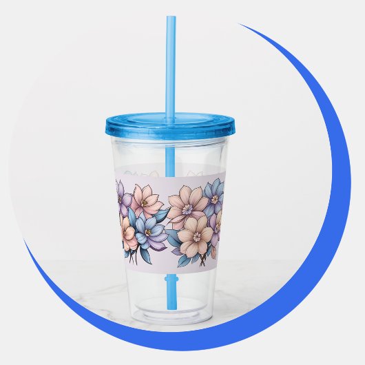Lavendel Blozend Acryl Drinkbeker
