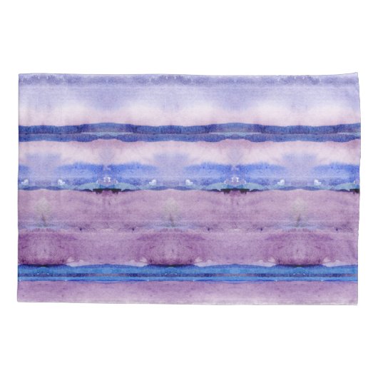 Lavendel Blue Geode Geïnspireerd Tribal Blanket Ar Kussensloop (Achterkant-Links)