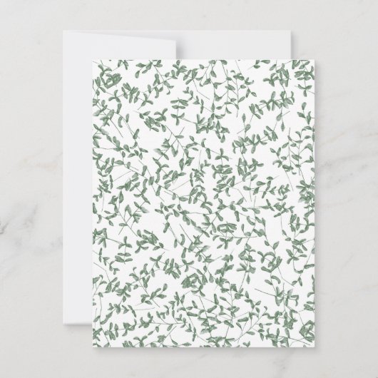 Lavendel Blue Spring Garden Rozen Vrijgezellenfees Kaart (Achterkant)