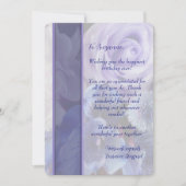 Lavendel Blue Spring Roos Floral Verjaardag Kaart (Voorkant)