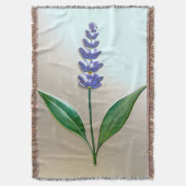 Lavendel Blume in glänzender Eleganz Deken (Voorkant Verticaal)