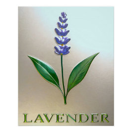 Lavendel Blume in glänzender Eleganz Perfect Poster