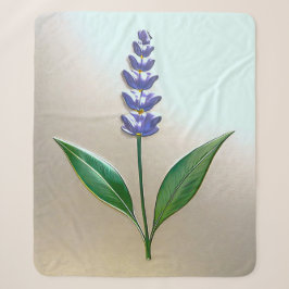 Lavendel Blume in glänzender Eleganz Sherpa Deken