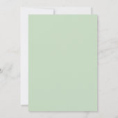 Lavendel Blush Bloemige Romantische Bruiloft Kaart (Achterkant)