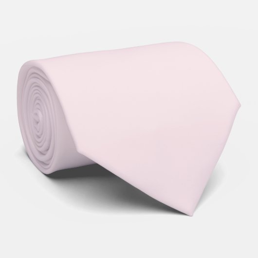Lavendel Blush Effen Kleur Stropdas (Opgerold)