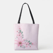 Lavendel Blush, Roze Bloemen Tas (Achterkant)