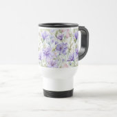 Lavendel Blush Waterverf Reisbeker (Voorkant rechts)