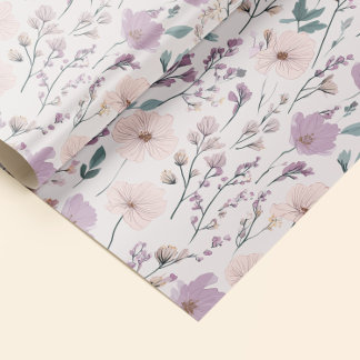 Lavendel & Blush Weide Cadeaupapier