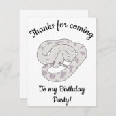 Lavendel boa Gefeliciteerd verjaardag Bedankkaart (Voorkant / Achterkant)