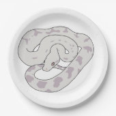 Lavendel boa papieren bordje (Voorkant)