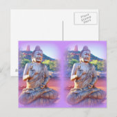 lavendel boeddha's mediteren briefkaart (Voorkant / Achterkant)