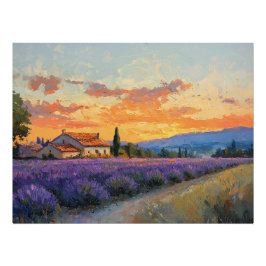 Lavendel Boerderij in de Provence Perfect Poster