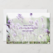 Lavendel Boheemse Trouwrepetitie Uitnodigingen (Achterkant)