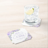 Lavendel Boho Bloemen Neem niet mijn Drink bruilof Kartonnen Onderzetters (Insitu)