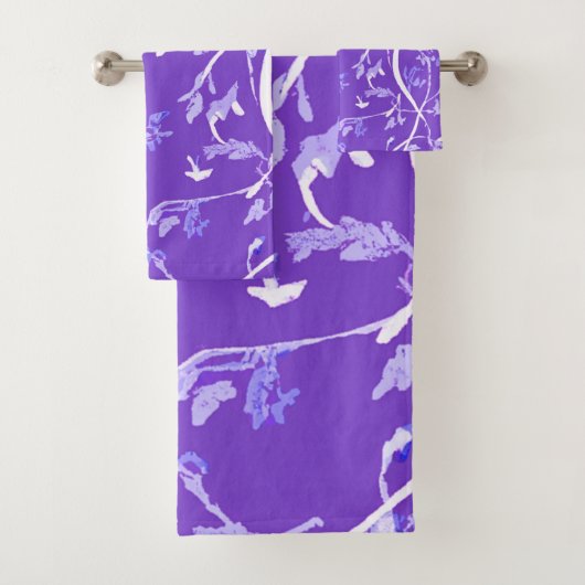 Lavendel Boho Chic Bladeren Bad Handdoek (Insitu)