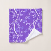 Lavendel Boho Chic Bladeren Bad Handdoek (Wasdoekje)