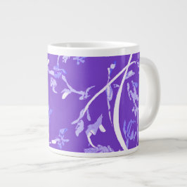 Lavendel Boho Chic Bladeren Grote Koffiekop