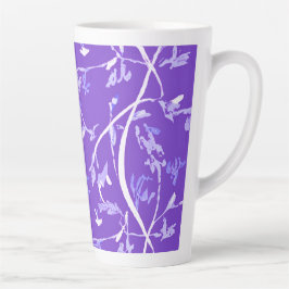 Lavendel Boho Chic Bladeren Latte Mok