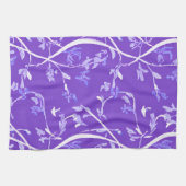 Lavendel Boho Chic Bladeren Theedoek (Horizontaal)
