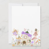 Lavendel Boho Wildflower Fairy Verjaardag Kaart (Achterkant)