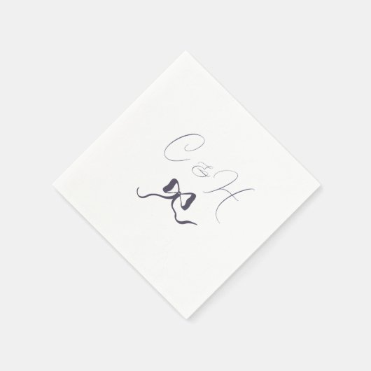 lavendel boog bruiloft servet (Hoek)