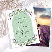 Lavendel boog foto sage budget bruiloft