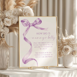 Lavendel Boog Hoe groot is het buikdouchespel van  Poster