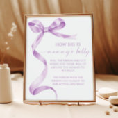 Lavendel Boog Hoe groot is het buikdouchespel van  Poster