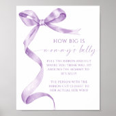 Lavendel Boog Hoe groot is het buikdouchespel van  Poster (Voorkant)