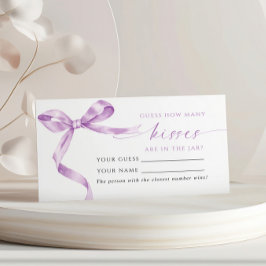 Lavendel Boog Hoeveel Kussen Douche Game Card Plaatskaartje