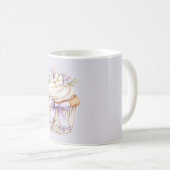Lavendel Boog Wilde Bloem Liefde Cupcake Koffiemok (Voorkant rechts)
