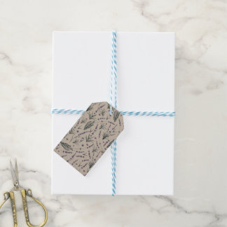 Lavendel Botanisch Patroon Cadeaubijsluiter Cadeaulabel