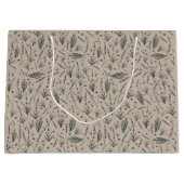 Lavendel Botanisch Patroon Cadeautas (Voorkant)