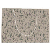 Lavendel Botanisch Patroon Cadeautas (Achterkant)