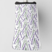 Lavendel Botanisch Patroon Golfheadcover (Draai 90)