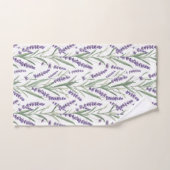 Lavendel Botanisch Patroon Handdoek (Handdoek)