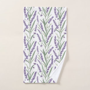 Lavendel Botanisch Patroon Handdoek