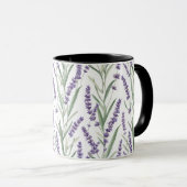 Lavendel Botanisch Patroon Mok (Voorkant rechts)