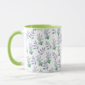 Lavendel Botanisch Patroon Mok (Links)