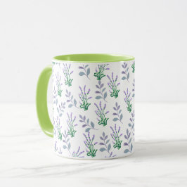 Lavendel Botanisch Patroon Mok