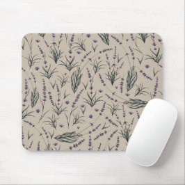 Lavendel Botanisch Patroon Muismat