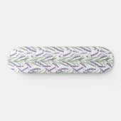 Lavendel botanisch patroon persoonlijk skateboard (Horizontaal)