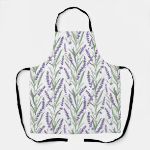 Lavendel botanisch patroon schort
