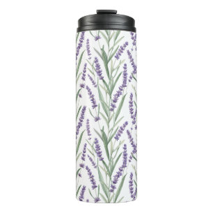 Lavendel Botanisch Patroon Thermosbeker